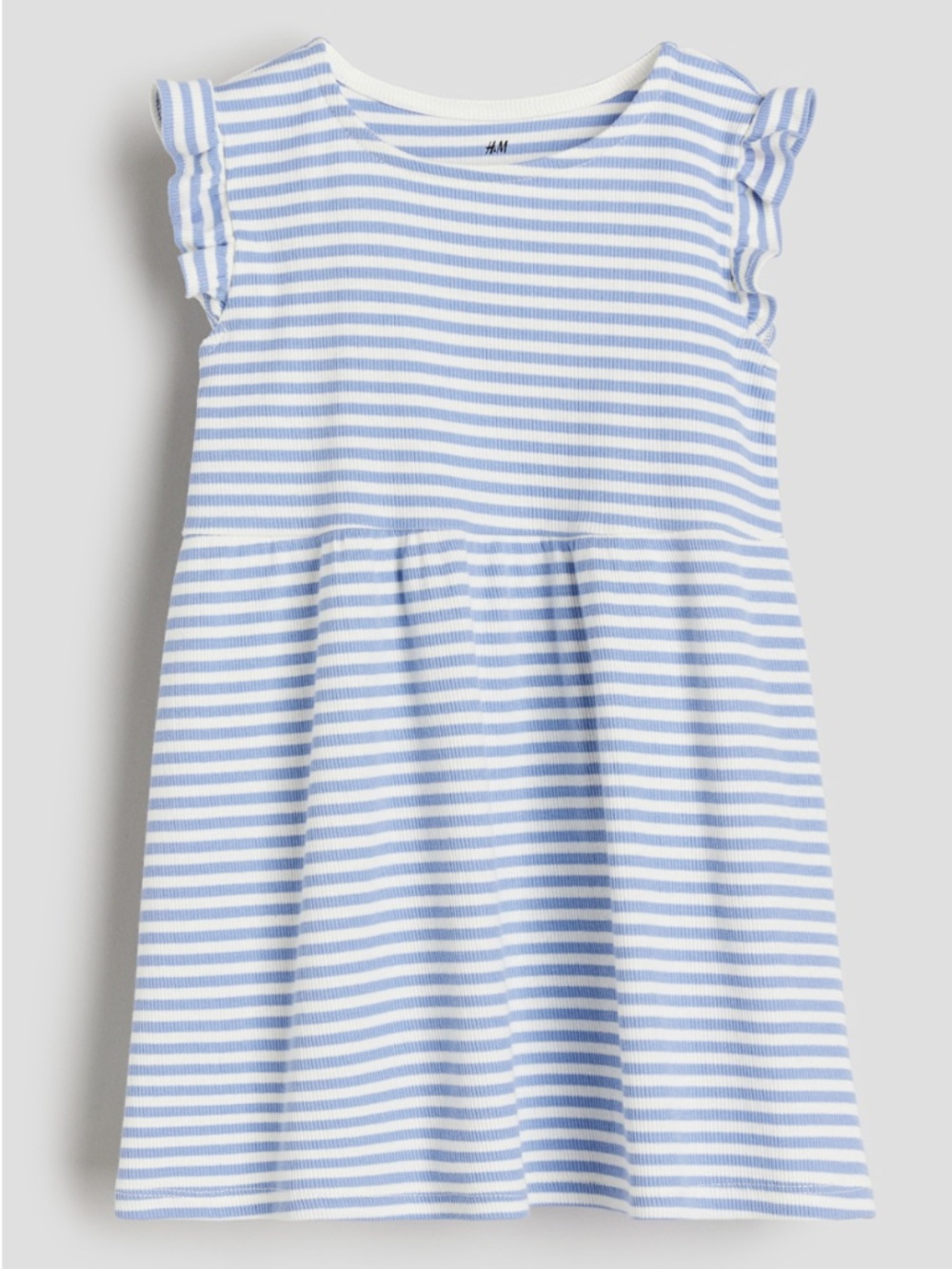 H&M GIRL'S RIBBED JERSEY DRESS - SZ US 8--10